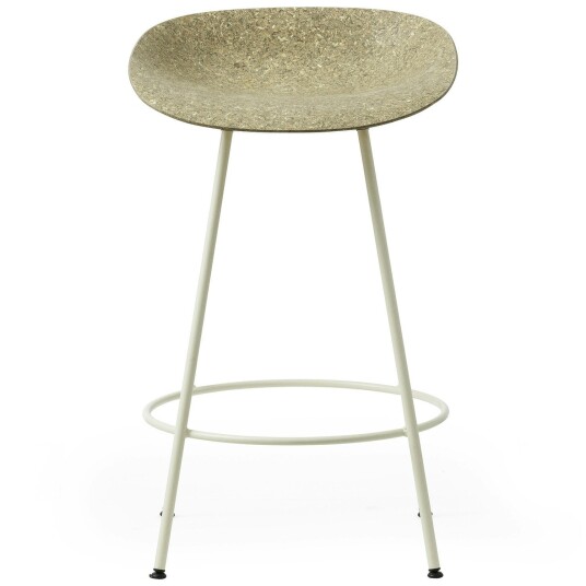 Normann Copenhagen Mat Barstool 65 cm Seaweed / Cream Normann Copenhagen Mat Barstool 65 cm Seaweed / Cream