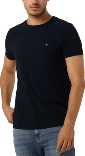 Tommy Hilfiger Ess Seasonal Reg Fit Solid Tee   Navy   S