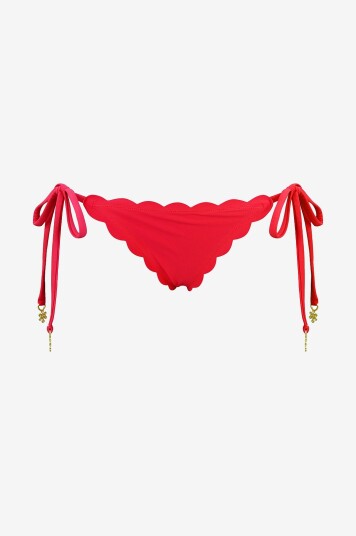 KAANDA Beach life - Bikinitruser Tie Side Bottom - Rød