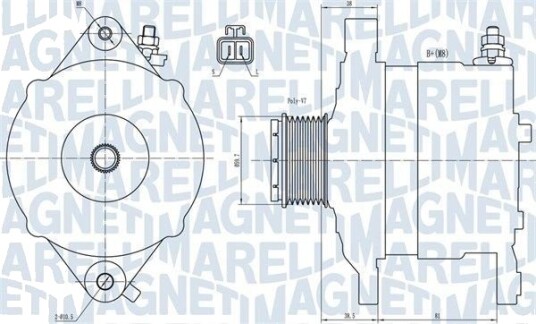 MAGNETI MARELLI 063731602010 Dynamo
