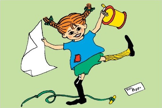 Pippi Langstrømpe Pippi Greeting Card W. Envelope Green Green ONE SIZE Pippi Langstrømpe Pippi Greeting Card W. Envelope Green Green ONE SIZE