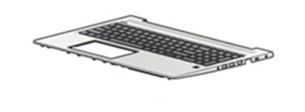 Hp - Erstatningstastatur For Bærbar Pc - Bakbelysning - International English - Med Toppdeksel - For Probook 450 G6, 450 G7, 455 G6