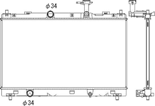 DIEDERICHS DCM3911 Radiator motorkjøling