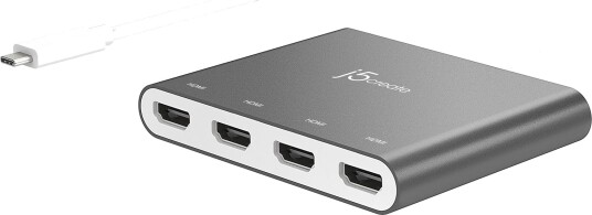 j5create USB-C to 4-Port HDMI Multi Monitor Adapter j5create USB-C to 4-Port HDMI Multi Monitor Adapter