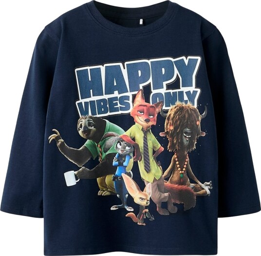Name it - T-skjorte nmmNomal Zootropolis Nreg LS - Blå
