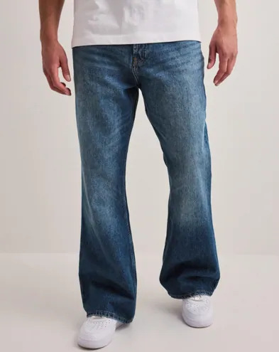 Dr Denim Rift Loose fit jeans Blå