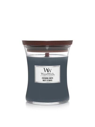 WoodWick Scented candle with wooden lid   Evening Onyx