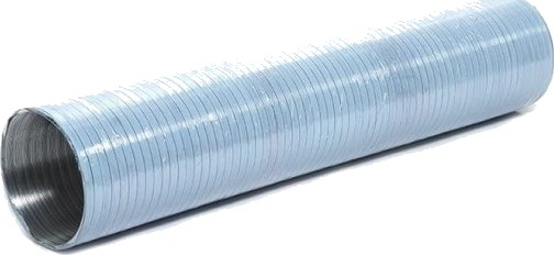 Husholdning Fleksibelt Ventilasjonsrør Alu D100mm L=3000Mm Hvit