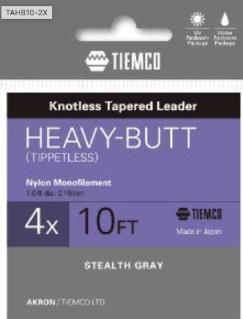 Akron Heavy Butt Tippetless 10" Akron Heavy Butt Tippetless 10"
