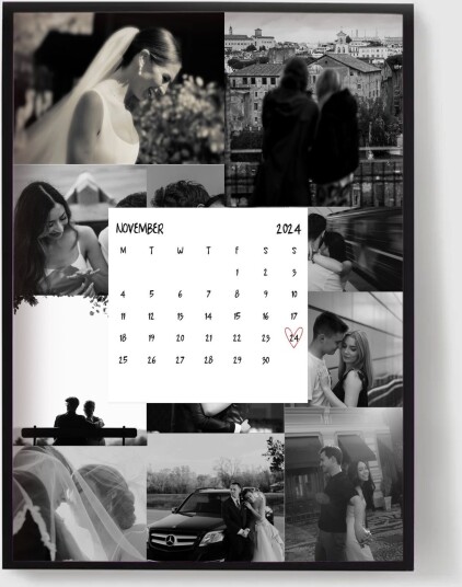 Personalisert Plakat Par Jubileum Kalender Fotokollasj Personalisert Plakat Par Jubileum Kalender Fotokollasj