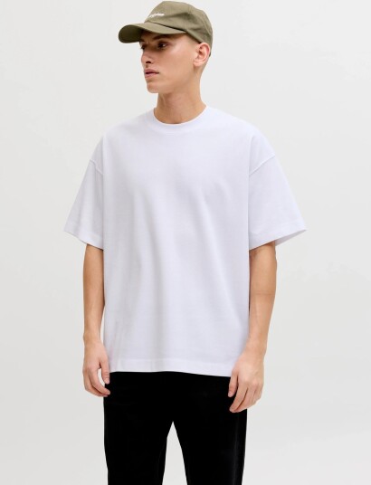 Jack & Jones Jjebarron Tee Ss O Neck Noos White L