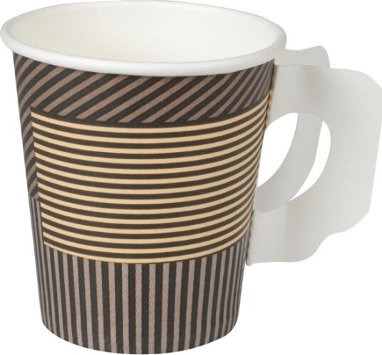 Kaffebæger Lines Abena Gastro 7,8Cm Ø7,2Cm 18 Cl 21 Cl Brun Pap/Pe 7 Oz 20 Stk.