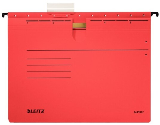 Leitz Alpha A4 Fotoark Kartong Metall R?d 225 G/M? Fsc Din 821 348 Mm