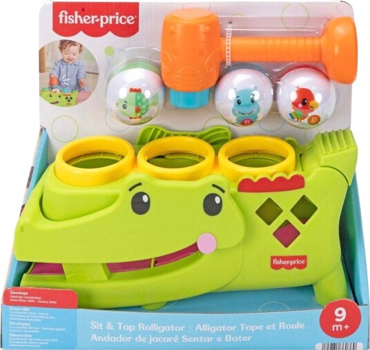 Fisher-Price Fisher-Price Sit & Tap Rolligator Green ONE SIZE Fisher-Price Fisher-Price Sit & Tap Rolligator Green ONE SIZE