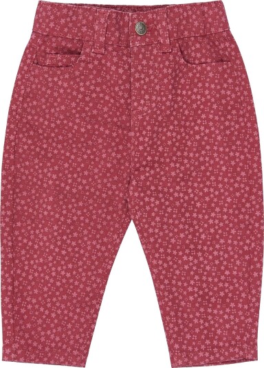 Petit Piao Ppgreta Denim Pants DEEP CLARET FLOWER AOP 98 Petit Piao Ppgreta Denim Pants DEEP CLARET FLOWER AOP 98