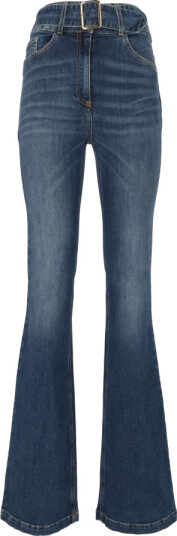 Elisabetta Franchi Dame Jeans Blå W29,