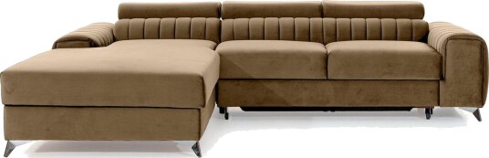 Seksjonssofa Eltap Grayson 278x205x92 cm Nube 20 Beige Venstre