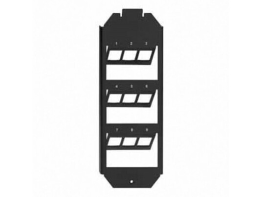 Rutenbeck Kmk-Gt 3 - Panel Med Modulær Innsats - Undervogn Gulvkontakt Installasjon - Sort Ral 9005 - 9 Porter (17000033)