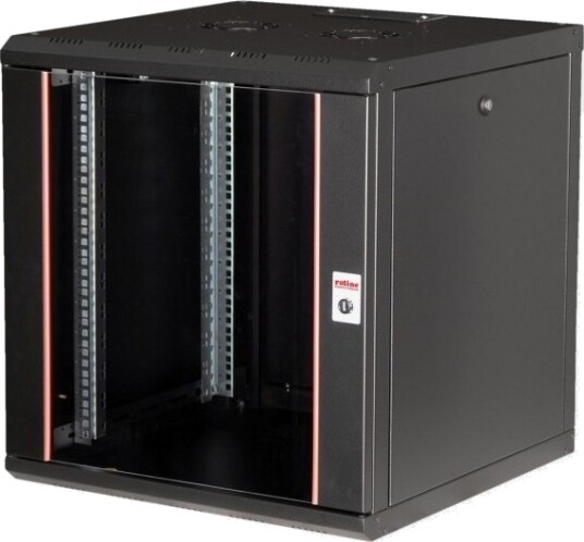 Roline 26.21.0005 Veggmonterbar Hylle 12U Nøkkellås Rack Skinner 28 Kg Sort Roline 26.21.0005 Veggmonterbar Hylle 12U Nøkkellås Rack Skinner 28 Kg Sort