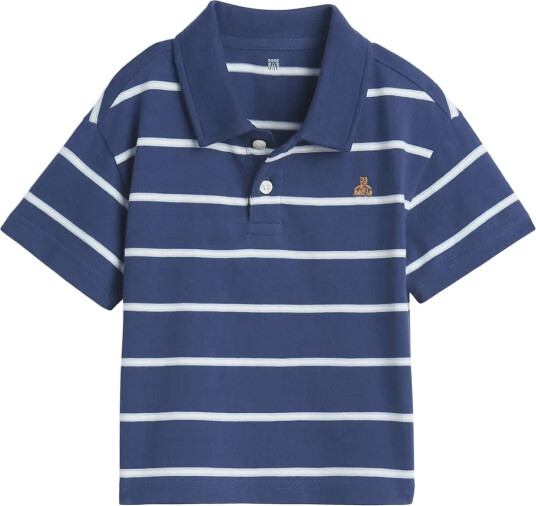 GAP Baby & Toddler Boxy Polo Shirt   Blue   80/86