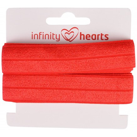 Infinity Hearts Foldestrikk 20mm 250 Rød 5m