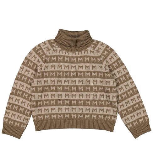 MarMar Heavy Knit Pattern Terre Stripe Talmi Strikk Bluse 10 år/140