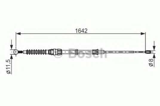 Bosch Tautrekk parkeringsbrems BOSCH 1 987 482 267