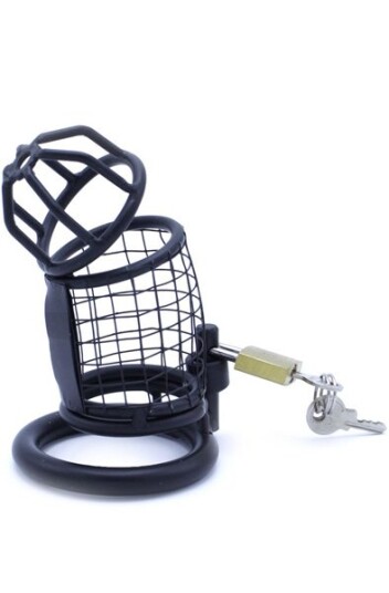 Kiotos Chastity Cage Squares Black 45 mm