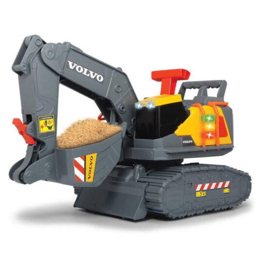 Dickie Toys Volvo Gravemaskin med Lyd og Lys