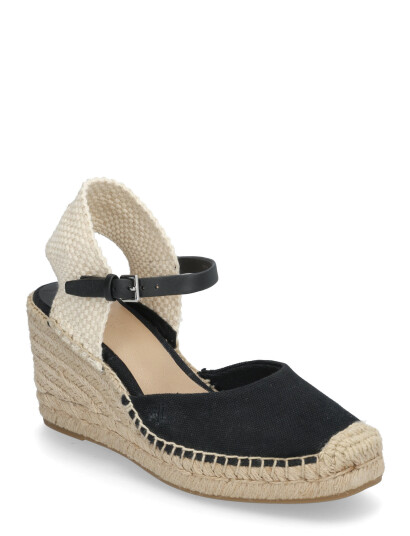 Lauren Ralph Lauren Robby Canvas & Jute Espadrille - Black - 39