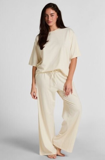 Hunkemöller Pyjamas Bukse Loose Hvit
