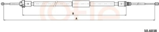 Tautrekk håndbremse COFLE 92.10.6038