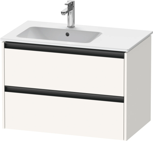 Duravit Ketho.2 Servantskap 2 Skuffer 810x480 mm Venstre Hvit Matt