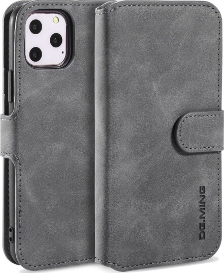 DG Ming Retro Wallet (iPhone 11 Pro) Grå