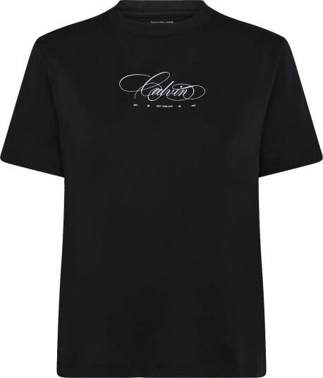 Calvin Klein Jeans Ss Classic Script Calvin Tee Black S