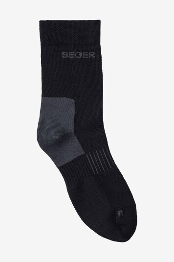 Seger Sokker Wanderer Light Wool Svart