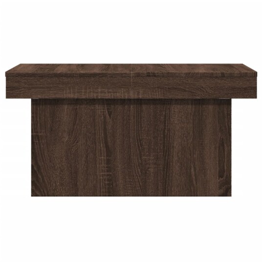 Salongbord brun eik 80x55x40 cm konstruert tre 840869