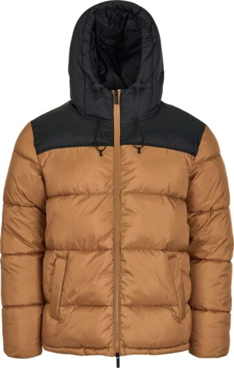 Knowledge Cotton Apparel Men's Thermore™Puffer Color Blocked Jacket Thermoactive™ S , Brown Sugar Knowledge Cotton Apparel Men's Thermore™Puffer Color Blocked Jacket Thermoactive™ S , Brown Sugar