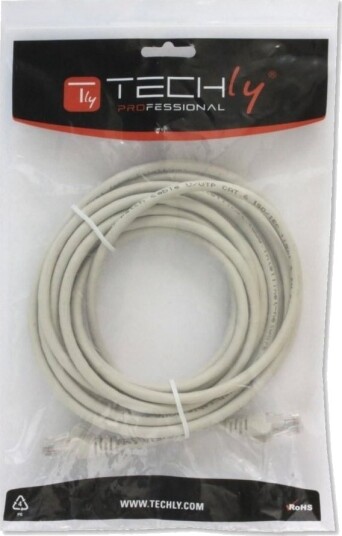 Techly Icoc Cca5u 200T 20 M Cat5e U/Utp Utp Rj 45 Rj 45 Grå