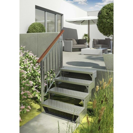 Dolle Gardentop Terrassetrappe M/hultrin 0,54   0,66 1 side Gelender