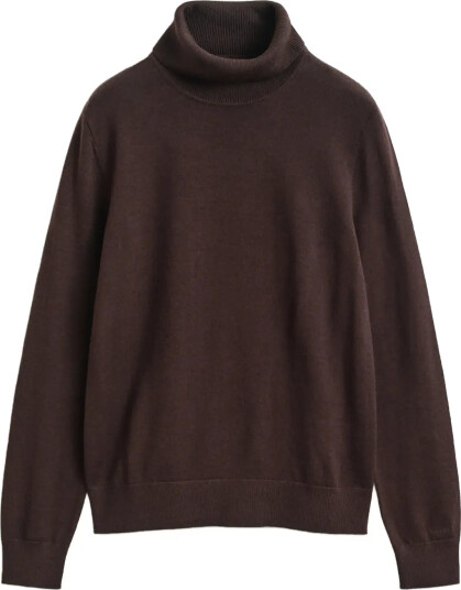 Gant Extrafine Merino Wool Turtleneck Brown S