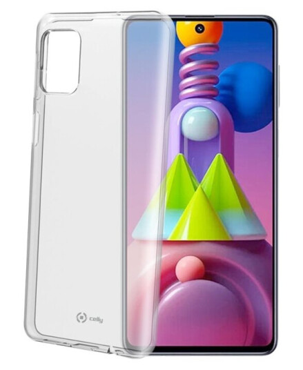 Celly Gelskin - Baksidedeksel For Mobiltelefon - Termoplast-Polyuretan (Tpu) - Gjennomsiktig - For Samsung Galaxy M51