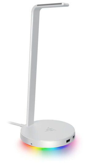 Razer Base Station V2 Chroma - Stativ for hodetelefoner, hodesett - merkurhvit