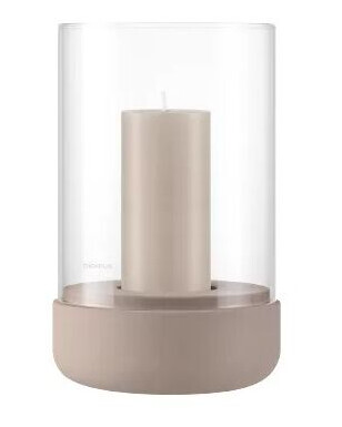 Blomus Calma stormlykt med kubbelys Ø 12 cm Fungi 1759010-01-0 1712777-04-0