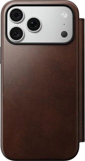 Nomad Modern Leather Folio - rustic brown (Horween) - iPhone 18 Pro Max/17 Pro Max