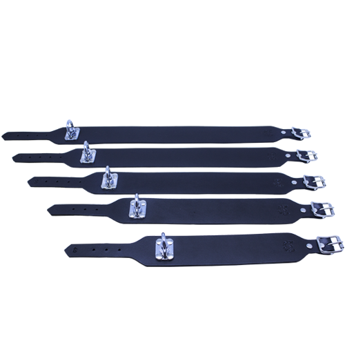 Alac Spårningshalsband Läder Med Lekare Svart 45Cm 45Cm 88031
