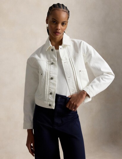 Polo Ralph Lauren 3X1 Rigid Denim Wvn Jacket White S