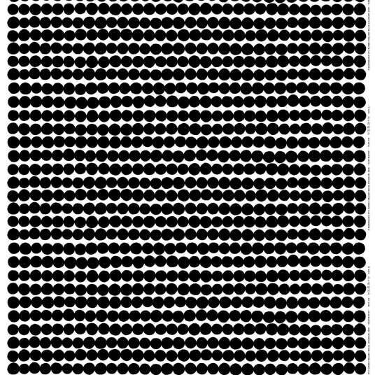 Marimekko Räsymatto stoff svart-hhvit