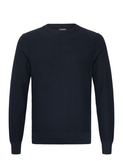 J. Lindeberg M Cotton Structure Sweater   Navy   L