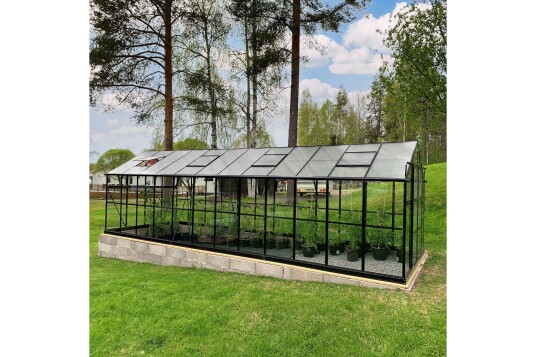 Marvell Drivhus 19m² Antrasitt